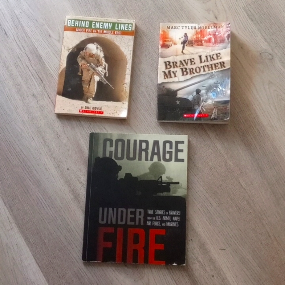 Kids or teen military stories / true stories book bundle
